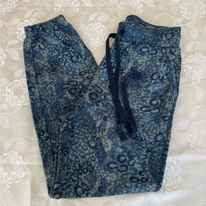 Anthropologie Blue Print Joggers